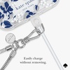 image:imagekate spade new york Phone Charm Wrist Strap  Detachable Cell Phone Lanyard  High ShineHeart of Silver