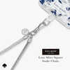 image:imagekate spade new york Phone Charm Wrist Strap  Detachable Cell Phone Lanyard  High ShineHeart of Silver