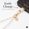 image:imagekate spade new york Phone Charm Wrist Strap  Detachable Cell Phone Lanyard  High ShineSea Pearl