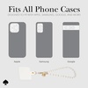 image:imagekate spade new york Phone Charm Wrist Strap  Detachable Cell Phone Lanyard  High ShineSea Pearl