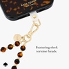image:imagekate spade new york Phone Charm Wrist Strap  Detachable Cell Phone Lanyard  High ShineTortoise Bead