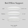 image:imagekate spade new york Pillows 20 x 28 233 Thread Count Medium Firm Pillows Ideal for All Sleep Positions Set of 2 Queen WhiteQueen