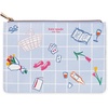 image:imagekate spade new york Reading Kit Set with Book Journal Ballpoint Pen Book Holder Novelty Decision Coin and Zipper Canvas Pouch Park Picnic