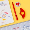image:imagekate spade new york Reading Kit Set with Book Journal Ballpoint Pen Book Holder Novelty Decision Coin and Zipper Canvas Pouch Park Picnic