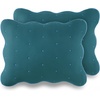image:imagekate spade new york Scalloped Edge Euro Sham 26 x 26 Decorative Pillow Cover Single 100 Cotton Cover Machine Washable NavyBlue Spruce