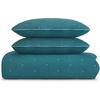 image:imagekate spade new york Scalloped Edge Euro Sham 26 x 26 Decorative Pillow Cover Single 100 Cotton Cover Machine Washable NavyBlue Spruce