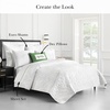 image:imagekate spade new york Scalloped Edge Euro Sham 26 x 26 Decorative Pillow Cover Single 100 Cotton Cover Machine Washable NavyBright White