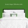 image:imagekate spade new york Scalloped Edge Euro Sham 26 x 26 Decorative Pillow Cover Single 100 Cotton Cover Machine Washable NavyBright White