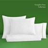image:imagekate spade new york Scalloped Edge Euro Sham 26 x 26 Decorative Pillow Cover Single 100 Cotton Cover Machine Washable NavyBright White