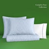 image:imagekate spade new york Scalloped Edge Euro Sham 26 x 26 Decorative Pillow Cover Single 100 Cotton Cover Machine Washable NavyHalogen Blue
