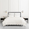 image:imagekate spade new york Scalloped Edge Euro Sham 26 x 26 Decorative Pillow Cover Single 100 Cotton Cover Machine Washable NavyMarshmallow