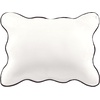 image:imagekate spade new york Scalloped Edge Euro Sham 26 x 26 Decorative Pillow Cover Single 100 Cotton Cover Machine Washable NavyMarshmallow