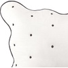 image:imagekate spade new york Scalloped Edge Euro Sham 26 x 26 Decorative Pillow Cover Single 100 Cotton Cover Machine Washable NavyMarshmallow