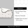 image:imagekate spade new york Scalloped Edge Euro Sham 26 x 26 Decorative Pillow Cover Single 100 Cotton Cover Machine Washable NavyMarshmallow