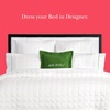 image:imagekate spade new york Scalloped Edge Euro Sham 26 x 26 Decorative Pillow Cover Single 100 Cotton Cover Machine Washable NavyMarshmallow