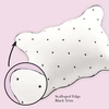 image:imagekate spade new york Scalloped Edge Euro Sham 26 x 26 Decorative Pillow Cover Single 100 Cotton Cover Machine Washable NavyMarshmallow