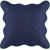 image:imagekate spade new york Scalloped Edge Euro Sham 26 x 26 Decorative Pillow Cover Single 100 Cotton Cover Machine Washable NavyNavy