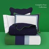 image:imagekate spade new york Scalloped Edge Euro Sham 26 x 26 Decorative Pillow Cover Single 100 Cotton Cover Machine Washable NavyNavy