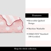image:imagekate spade new york Scalloped Edge Euro Sham 26 x 26 Decorative Pillow Cover Single 100 Cotton Cover Machine Washable NavyPink