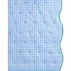 image:imagekate spade new york Scalloped Edge Euro Sham 26 x 26 Decorative Pillow Cover Single 100 Cotton Cover Machine Washable NavyWindy Blue