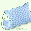 image:imagekate spade new york Scalloped Edge Euro Sham 26 x 26 Decorative Pillow Cover Single 100 Cotton Cover Machine Washable NavyWindy Blue