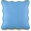 image:imagekate spade new york Scalloped Edge Euro Sham 26 x 26 Decorative Pillow Cover Single 100 Cotton Cover Machine Washable NavyWindy Blue
