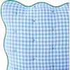 image:imagekate spade new york Scalloped Edge Euro Sham 26 x 26 Decorative Pillow Cover Single 100 Cotton Cover Machine Washable NavyWindy Blue