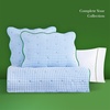 image:imagekate spade new york Scalloped Edge Euro Sham 26 x 26 Decorative Pillow Cover Single 100 Cotton Cover Machine Washable NavyWindy Blue