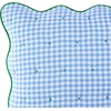 image:imagekate spade new york Scalloped Edge Euro Sham 26 x 26 Decorative Pillow Cover Single 100 Cotton Cover Machine Washable NavyWindy Blue