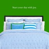 image:imagekate spade new york Scalloped Edge Euro Sham 26 x 26 Decorative Pillow Cover Single 100 Cotton Cover Machine Washable NavyWindy Blue
