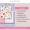 image:imagekate spade new york Small Concealed Spiral Notebook 825 x 675 Journal Notebook with 112 Lined Pages Book ClubPainterly Strokes