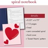 image:imagekate spade new york Small Concealed Spiral Notebook 825 x 675 Journal Notebook with 112 Lined Pages Book ClubSweet Hearts