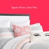 image:imagekate spade new york Spade Floral Decorative Pillow 20 x 20 Throw Pillow for Bed or Sofa Textured Cotton and Polyester Blend Cover PinkPink