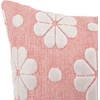 image:imagekate spade new york Spade Floral Decorative Pillow 20 x 20 Throw Pillow for Bed or Sofa Textured Cotton and Polyester Blend Cover PinkPink