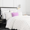 image:imagekate spade new york Spade Floral Decorative Pillow 20 x 20 Throw Pillow for Bed or Sofa Textured Cotton and Polyester Blend Cover PinkScallop Edge