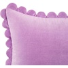 image:imagekate spade new york Spade Floral Decorative Pillow 20 x 20 Throw Pillow for Bed or Sofa Textured Cotton and Polyester Blend Cover PinkScallop Edge