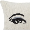 image:imagekate spade new york Spade Floral Decorative Pillow 20 x 20 Throw Pillow for Bed or Sofa Textured Cotton and Polyester Blend Cover PinkWhite