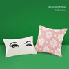 image:imagekate spade new york Spade Floral Decorative Pillow 20 x 20 Throw Pillow for Bed or Sofa Textured Cotton and Polyester Blend Cover PinkWhite