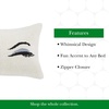 image:imagekate spade new york Spade Floral Decorative Pillow 20 x 20 Throw Pillow for Bed or Sofa Textured Cotton and Polyester Blend Cover PinkWhite
