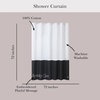 image:imagekate spade new york Squeaky Clean Color Block Shower Curtain 72 in x 72 in Made from 100 Cotton Machine Washable Black and White Shower CurtainBlack
