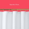 image:imagekate spade new york Squeaky Clean Color Block Shower Curtain 72 in x 72 in Made from 100 Cotton Machine Washable Black and White Shower CurtainBlack