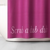 image:imagekate spade new york Squeaky Clean Color Block Shower Curtain 72 in x 72 in Made from 100 Cotton Machine Washable Black and White Shower CurtainPink