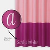 image:imagekate spade new york Squeaky Clean Color Block Shower Curtain 72 in x 72 in Made from 100 Cotton Machine Washable Black and White Shower CurtainPink
