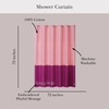 image:imagekate spade new york Squeaky Clean Color Block Shower Curtain 72 in x 72 in Made from 100 Cotton Machine Washable Black and White Shower CurtainPink