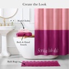 image:imagekate spade new york Squeaky Clean Color Block Shower Curtain 72 in x 72 in Made from 100 Cotton Machine Washable Black and White Shower CurtainPink