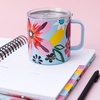image:imagekate spade new york Stainless Steel Insulated Mug with Handle and Lid 16 Ounce Double Wall Tumbler Reusable Coffee Travel Mug for Hot and Cold Drinks Hidden GardenSafari Floral