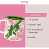image:imagekate spade new york Stainless Steel Insulated Mug with Handle and Lid 16 Ounce Double Wall Tumbler Reusable Coffee Travel Mug for Hot and Cold Drinks Hidden GardenHidden Garden