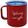 image:imagekate spade new york Stainless Steel Insulated Mug with Handle and Lid 16 Ounce Double Wall Tumbler Reusable Coffee Travel Mug for Hot and Cold Drinks Hidden GardenDefinitely Not Coffee