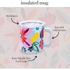 image:imagekate spade new york Stainless Steel Insulated Mug with Handle and Lid 16 Ounce Double Wall Tumbler Reusable Coffee Travel Mug for Hot and Cold Drinks Hidden GardenSafari Floral