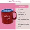 image:imagekate spade new york Stainless Steel Insulated Mug with Handle and Lid 16 Ounce Double Wall Tumbler Reusable Coffee Travel Mug for Hot and Cold Drinks Hidden GardenDefinitely Not Coffee
